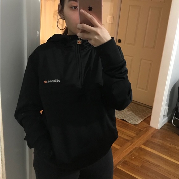 ELLESSE UNISEX QUARTER ZIP PULLOVER HOODIE - Picture 5 of 5